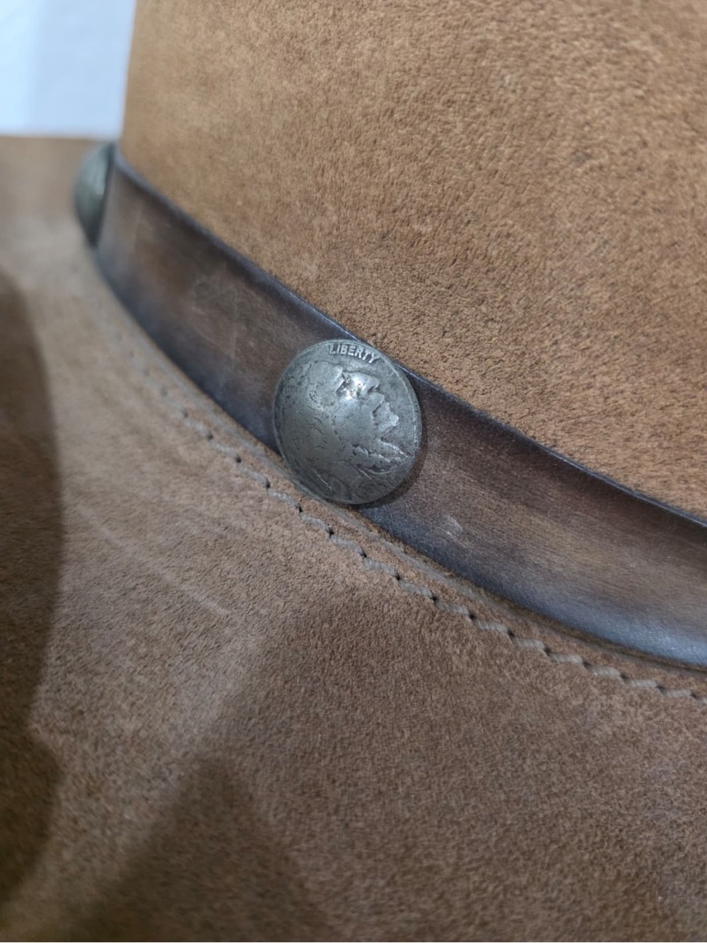 Vintage Head ‘n Home Comstock Leather Hat - Picture 7 of 11
